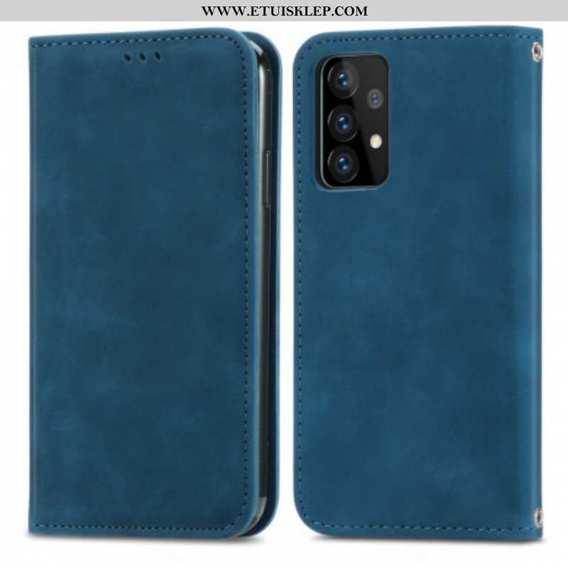 Etui Na Telefon do Samsung Galaxy A52 4G / A52 5G / A52s 5G Etui Folio Elegancki Efekt Skóry